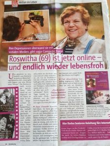 Story über Roswitha Uhde in "Bild Woche" 11/2018