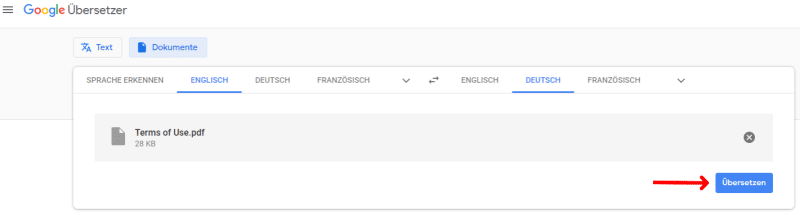 Google PDF übersetzen