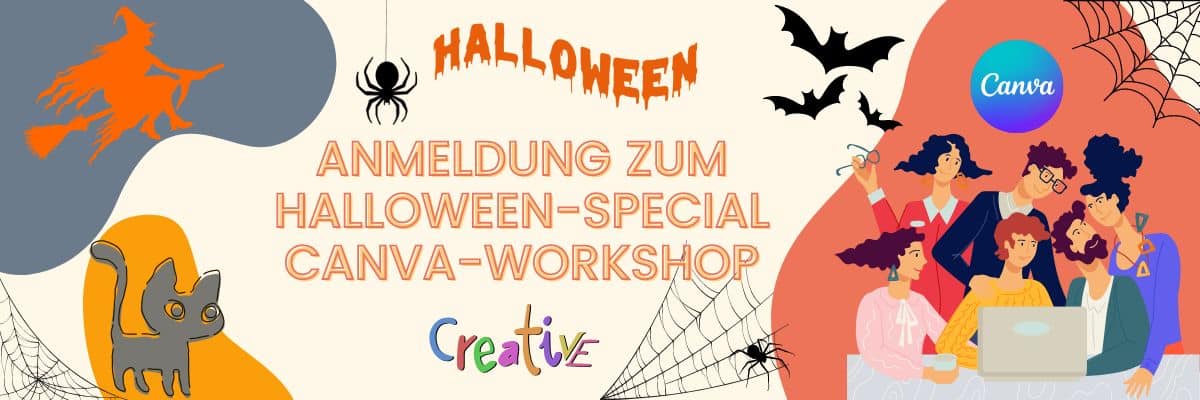 Halloween-Special Canva-Workshop -Anmeldung